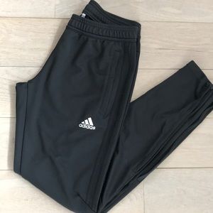 Adidas zipper bottom track pants